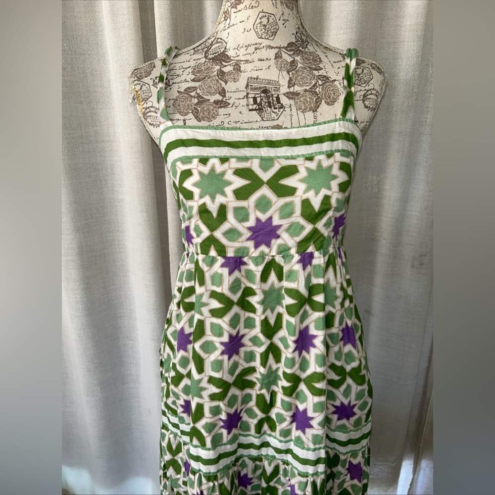 Banjanan Daniella maxi Dress Star Gazer Jade size medium colorful boho Festival - Picture 5 of 12